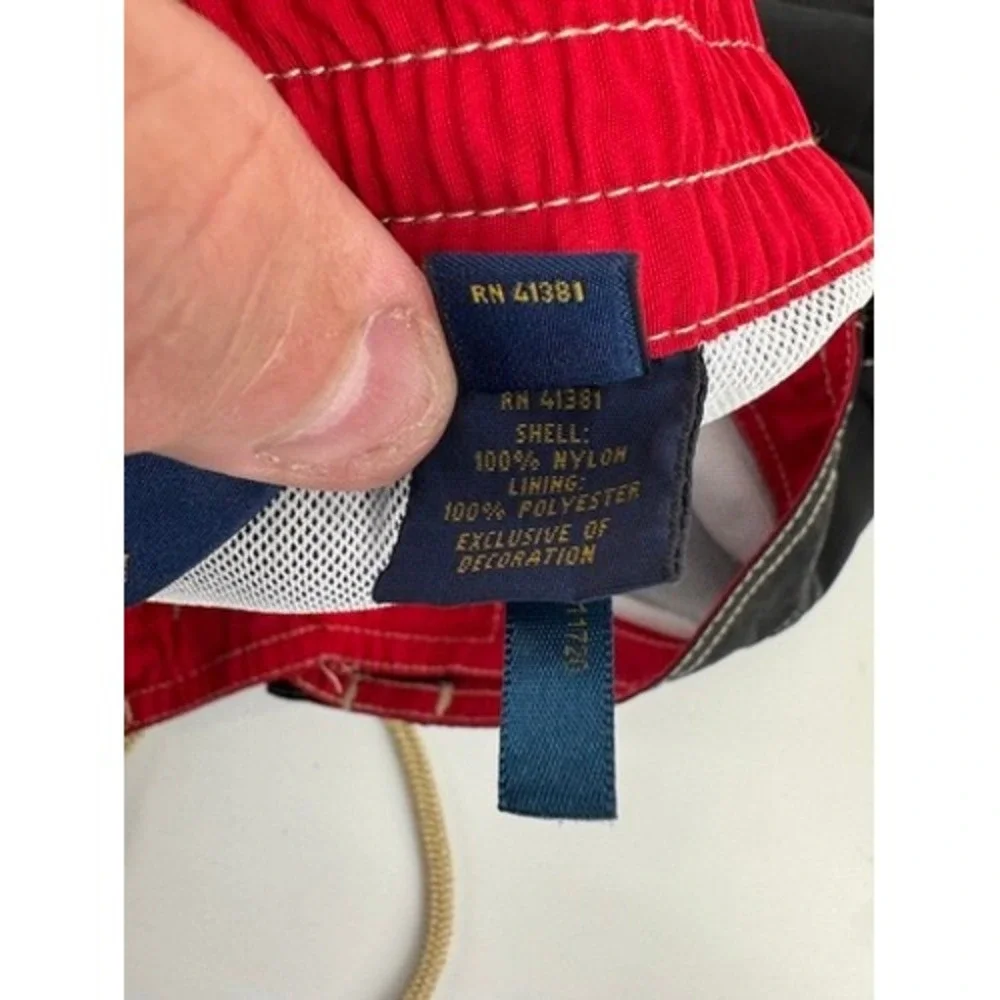 Polo Ralph Lauren Swim Trunks Mens M Navy Blue Cargo Board Shorts